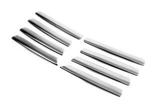 Накладки на решітку (нерж) 2001-2005, OmsaLine - Італійська нержавійка для Volkswagen Passat B5 рр