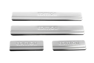 Накладки на пороги OmsaLine (4 шт., Нерж.) для Ford Fusion 2002-2009 рр