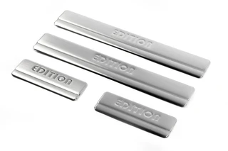 Накладки на пороги OmsaLine (4 шт., Нерж.) для Ford Fusion 2002-2009 рр