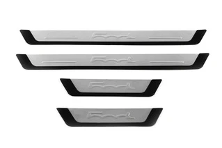 Накладки на пороги 500L (OmsaLine, 4 шт., Нерж) для Fiat 500/500L