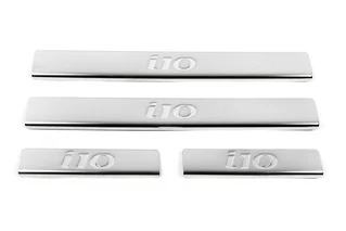 Накладки на пороги OmsaLine (4 шт, нерж.) для Hyundai I-10 2014-2017 рр