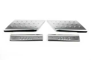 Накладки на внутрішні пороги (Omsa, нерж.) 3 двері для Fiat Doblo I 2005-2010 рр