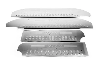 Накладки на внутрішні пороги (OmsaLine) 3 шт, OmsaLine - Італійська нержавійка для Mercedes Vito W639 2004-2014 рр