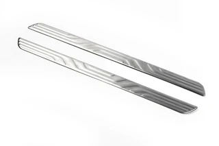 Накладки на внутрішні пороги OmsaLine (2 шт., нерж) для Renault Megane IV 2016-2025 рр