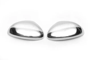 Накладки не дзеркала (2 шт., нерж) OmsaLine - Італійська нержавійка для Skoda Yeti 2009-2017 рр