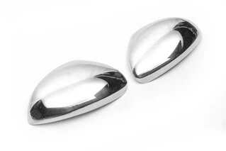 Накладки не дзеркала (2 шт., нерж) OmsaLine - Італійська нержавійка для Skoda Yeti 2009-2017 рр