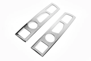 Накладки на стопи пряма (2006-2014, 2 шт, нерж.) для Fiat Ducato рр