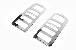 Накладка на стопи (2 шт., нерж.) OmsaLine - Італійська нержавійка для Ford Connect 2006-2009 рр