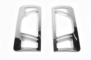 Накладки на стопи варіант №2 (2 шт, нерж) для Ford Connect 2010-2013 рр