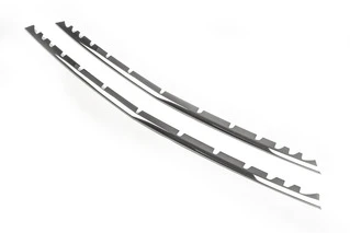 Накладки на решітку бампера (2 шт, нерж) Vito вантажний (чорний хром) для Mercedes Vito / V-class W447 2014- рр