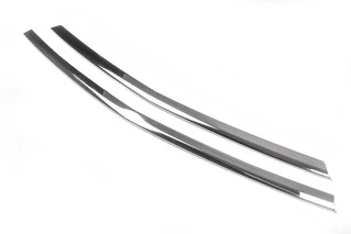 Накладки на решітку бампера (2 шт, нерж) Vito вантажний (чорний хром) для Mercedes Vito / V-class W447 2014- рр