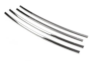 Накладка на решітку (4 част, нерж) OmsaLine - Італійська нержавійка для Peugeot Bipper