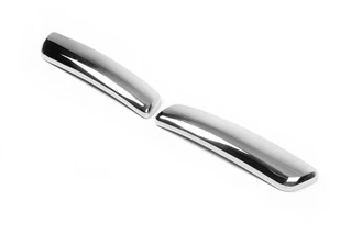 Накладка на задній бампер куточки (нерж) для Renault Clio III 2005-2012 рр