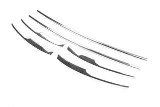 Накладки на решітку бампера 2015-2019 (6 шт, нерж) для Volkswagen T6