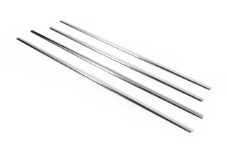 Окантовка вікон (4 шт, нерж) Хетчбек для Mazda 3 2009-2013 рр