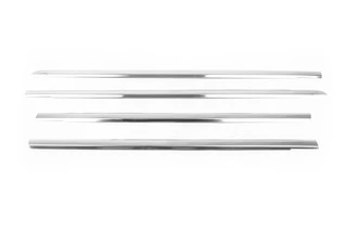 Окантовка вікон (4 шт, нерж) Carmos - Турецька сталь для Kia Sorento I BL 2002-2009 рр