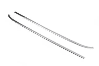 Зовнішня окантовка стекол (2 шт, нерж) Carmos - турецька сталь для Peugeot Bipper