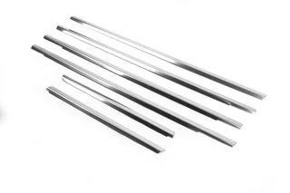 Нижня окантовка вікон (6 шт, нерж) для Mitsubishi Outlander 2001-2006 рр