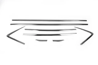 Зовнішня окантовка стекол (8 шт, нерж) Carmos - Турецька сталь для Opel Mokka 2012-2021 рр