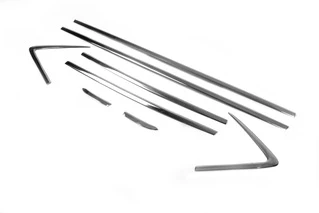 Зовнішня окантовка стекол (8 шт, нерж) Carmos - Турецька сталь для Opel Mokka 2012-2021 рр