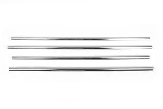 Зовнішня окантовка вікон (4 шт, нерж) Carmos - Турецька сталь для Opel Vectra C 2002-2008 рр