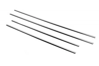 Зовнішня окантовка стекол (4 шт, нерж) Звичайна база, Carmos - Турецька сталь для Nissan Qashqai 2007-2010 рр