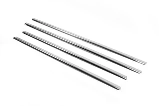 Зовнішня окантовка вікон (4 шт, нерж) OmsaLine - Італійська нержавійка для Mercedes ML W164