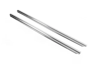 Нижні молдинги стекол (2 шт., нерж) OmsaLine - Італійська нержавійка для Mercedes Vito / V-class W447 2014- рр