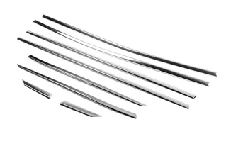 Нижні молдинги стекол (8 шт, нерж) Carmos - Турецька сталь для Peugeot 3008 2016-2023 рр