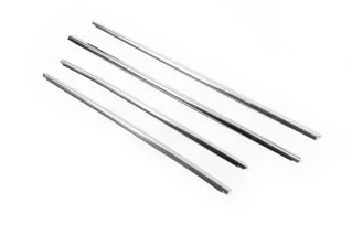 Нижня окантовка вікон (4 шт, нерж) OmsaLine - Італійська нержавійка для Dacia Duster 2018-2024 рр