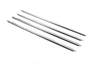 Окантовка вікон (4 шт., нерж.) Carmos - Турецька сталь для Renault Lodgy 2013-2022 рр