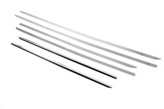 Нижня окантовка вікон (6 частин, нерж) Довга база для Volkswagen T5 2010-2015 рр