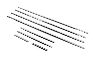 Зовнішня окантовка вікон (8 шт, нерж) Carmos - Турецька сталь для Volkswagen Touran 2003-2010 рр