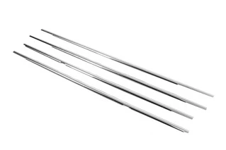 Зовнішня окантовка скла (4 шт, нерж) Carmos - Турецька сталь для Volkswagen Golf 5