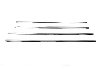 Зовнішня окантовка вікон (4 шт, нерж) OmsaLine - Італійська нержавійка для Volkswagen Jetta 2006-2011 рр