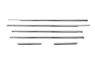 Зовнішня окантовка вікон (4 шт, нерж) Carmos - Турецька сталь для Volkswagen Passat B5 1997-2005 рр