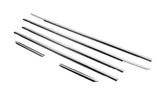 Зовнішня окантовка вікон (4 шт, нерж) Carmos - Турецька сталь для Volkswagen Passat B5 1997-2005 рр