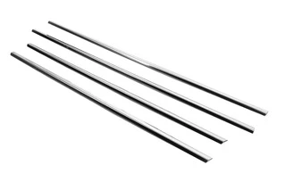 Окантовка вікон (4 шт., нерж.) для Renault Scenic/Grand 2003-2009 рр