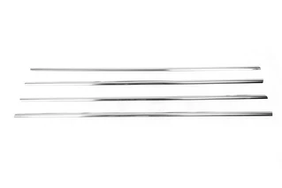 Окантовка вікон (4 шт., нерж.) для Skoda Rapid 2012-2019 рр