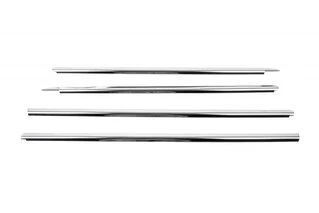 Окантовка вікон (4 шт., нерж.) Carmos - Турецька сталь для Renault Sandero 2013-2022 рр