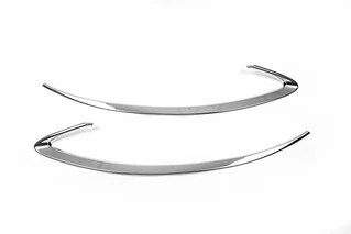 Накладки на фари (2 шт, пласт) для Ford Fiesta 2008-2017 рр