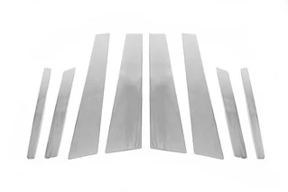 Молдинги на дверні стійки (нерж.) для BMW X6 E-71 2008-2014 рр