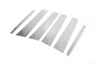 Молдинг дверних стійок (6 шт, нерж) для Mercedes GLE/ML сlass W166