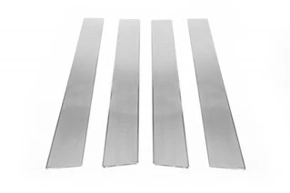 Хром дверних стійок (4 шт, нерж) Carmos - Турецька сталь для Nissan Qashqai 2010-2014рр