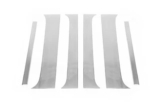 Хром на стійки (6 шт, нерж) для Nissan Navara 2006-2015 рр