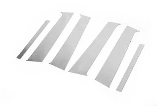 Молдинг дверних стійок (нерж.) для Renault Sandero 2013-2022 рр