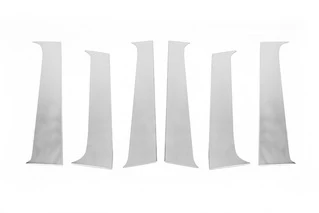 Молдинг дверних стійок (6 шт, нерж.) для Renault Duster 2008-2017 рр