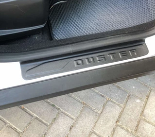 Накладки на дверні пороги EuroCap (4 шт, ABS) для Dacia Duster 2018-2024 рр