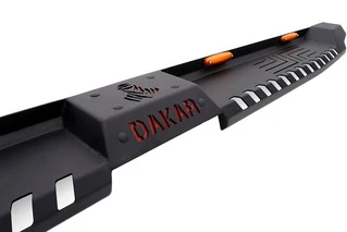 Бокові пороги Dakar V2 з LED (2 шт, метал) для Volkswagen Amarok 2010-2022 рр