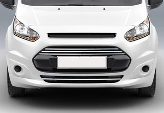 Накладки на передній бампер і решітку (4 шт, нерж) для Ford Connect 2014-2021 рр